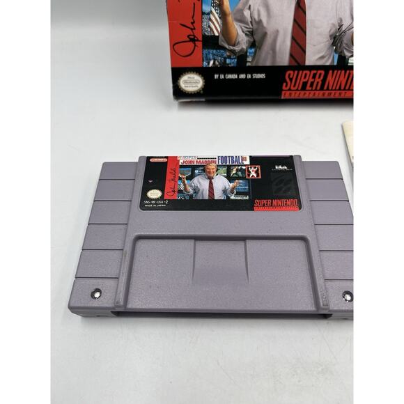 John Madden Football 93 - SNES CIB Manual Tested - Picture 4 of 14
